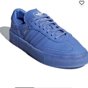 Discontinued blue Adidas Sambarose